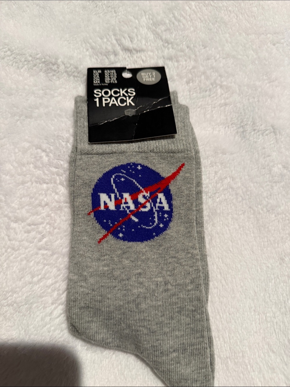Gray Logo Crew Socks - Men's Casual Pack